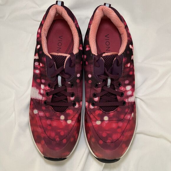 Vionic Shoes Womens 9 335 Tourney Running Sneakers Pink Lace Up Low Top Comfort - Picture 6 of 12